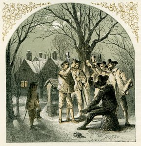 Wassailing frugttræer af Myles Birket Foster