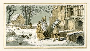 Winter af William Shakespeare af Myles Birket Foster