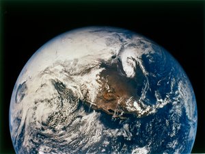 Nord- og Mellemamerika fra Apollo 16, 16. april 1972. af NASA Images