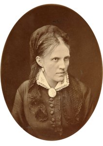 Anna Dostyevskaya, kone til den russiske forfatter Fjodor Dostoyevsky, slutningen af det 19. eller begyndelsen af det 20. århundrede af N.A. Lorenkovich