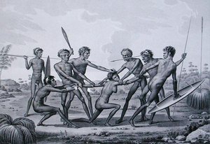 Port Jackson, New Holland: Aboriginal Pre-Marriage Ceremoni, fra 