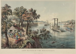 Lavvande i Mississippi, 1868 af Nathaniel Currier