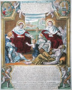 SS. Cosmas og Damian helbreder de fattige af N. Picart