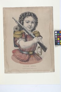 Lille helt (håndkoloreret litografi)