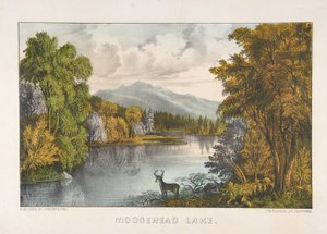 Moosehead Lake, Maine af Currier and Ives