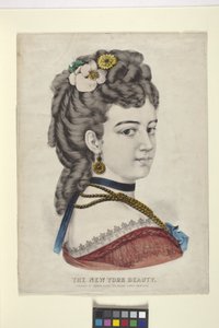 New York Beauty/The Vignette (håndfarvet litografi)