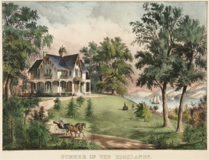 Sommer i højlandet af Currier and Ives