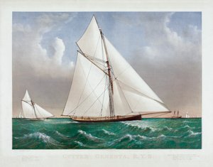 The Cutter Genesta af Currier & Ives af Currier and Ives