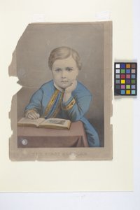 The First Scholar (håndkoloreret litografi)