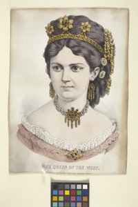 The Queen of the West (håndkoloreret litografi)