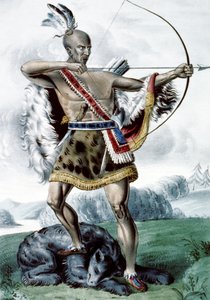 Indisk jæger, 1845 af N. and Ives, J.M. Currier