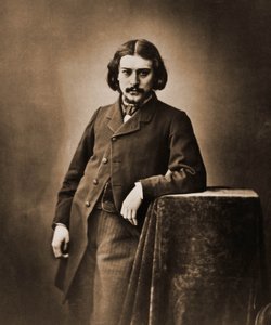 Portræt af Alphonse Daudet, digter, romanforfatter 1840-1897 (foto) af Nadar