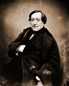 Portræt af Gioachino Rossini, komponist 1792-1868 (foto) af Nadar