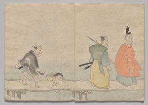 Scene fra The Kōrin Picture Book (bind 1) af Nakamura Hochu