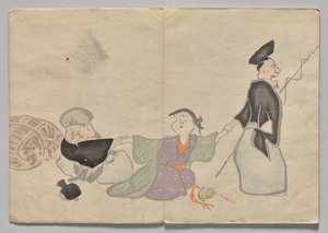 Scene fra The Kōrin Picture Book (bind 1) af Nakamura Hochu