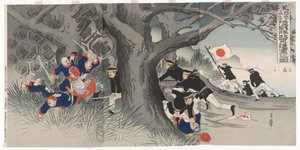 Marchen til Peking: En scene fra bokseroprøret af Nakazawa Toshiaki