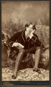 Oscar Wilde, 1882 (albumin sølvtryk) af Napoleon Sarony