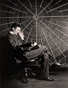 Portræt af Nikola Tesla, 1890