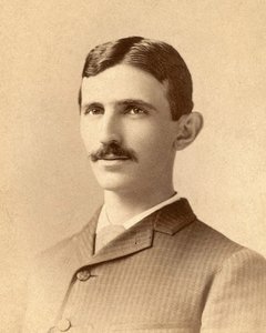 Portræt af Nikola Tesla ca.1885