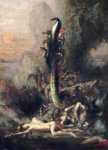 Hercules and the Lernaean Hydra, efter Gustave Moreau, ca. 1876 (detalje af 226576) af Narcisse Berchere