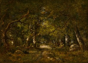 Skovscene, 1874. af Narcisse Virgile Diaz de la Peña