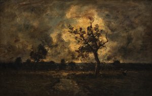 Uvejrstemning af Narcisse Virgile Diaz de la Peña