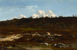 Hedensk. Skrånende terræn ved Apremont med sandfure af Narcisse Virgilio Diaz de la Peña