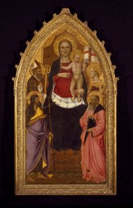 Madonna og barn optaget med de hellige Zenobius, Johannes Døberen, Reparata og Johannes Evangelisten