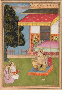 Shri Raga, fra en Ragamala (Melodiernes krans) af Nasiruddin