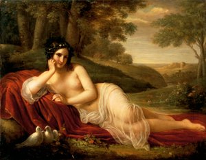 Venus lægger sig ned af Natale Schiavoni (1777-1858)