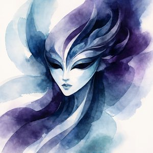 Ethereal Blue-masken af Natalie Bruns