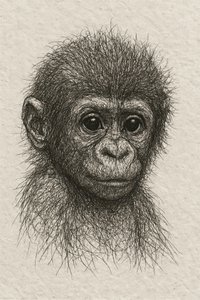 En uskyldig chimpanseunge af Natalie Bruns