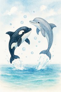 Den legesyge delfin og spækhuggeren af Natalie Bruns