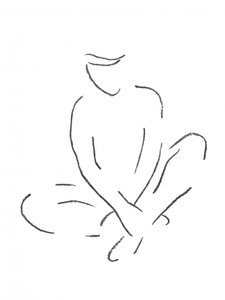 Meditation i siddende stilling af Natalie Bruns
