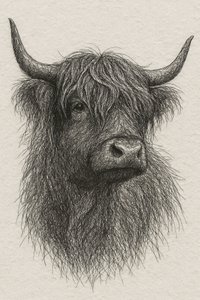 Lurvet Highland-tyr af Natalie Bruns
