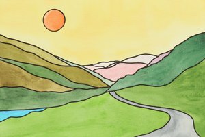 Rejse ad Sunlit Valley Road af Natalie Bruns