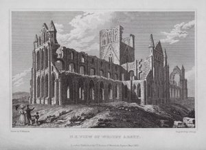 North East View af Whitby Abbey (gravering)
