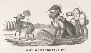 Hvorfor tager du det ikke, 1861-64., 1861-64. Skabere: Nathaniel Currier, James Merritt Ives, Currier og Ives. af Currier and Ives