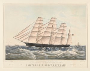 Clipper skib af Nathaniel Currier