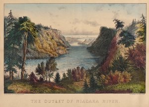 Niagara-flodens udløb af Nathaniel Currier