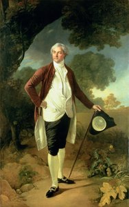 Portræt af David Garrick af Nathaniel Dance Holland