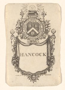 Bogplade fra Harvard College (Hancock)