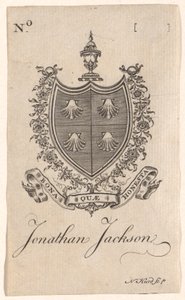 Bogplade af Jonathan Jackson af Nathaniel Hurd