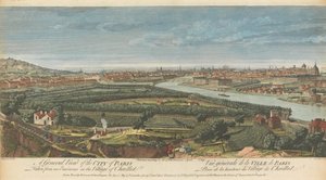 En generel udsigt over byen Paris taget fra en eminence i landsbyen Chaillot