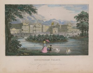Generel udsigt over Buckingham Palace af Nathaniel Whittock