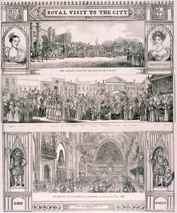 Dronning Victorias besøg i City of London, 1837