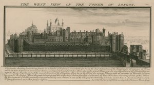 Den vestlige udsigt over Tower of London