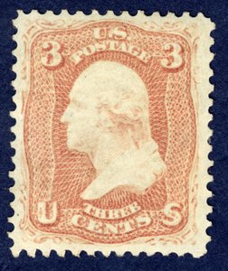 3c Washington single, 1861. af National Bank Note Company