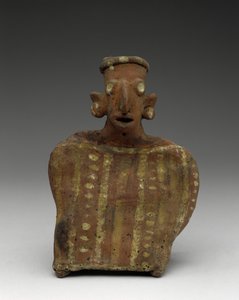 Siddende kvindefigur