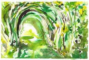 Arbour arch variation, 2025 (blæk) af Neale Osborne